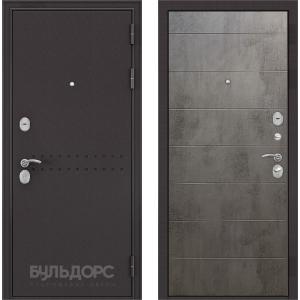 Стальная дверь Бульдорс MASS 90 бетон темный 9S-135