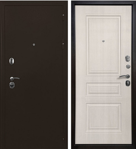 Металлическая дверь Ратибор Троя 3к лиственница бежевая