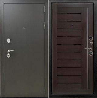 Металлическая дверь Бордо 3К Темный орех