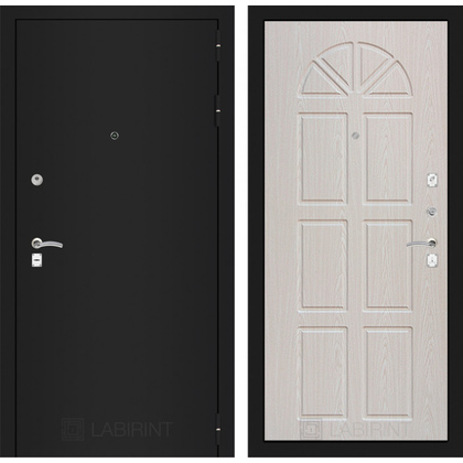 Дверь Лабиринт Classic 15 (Шагрень черная / Алмон 25)