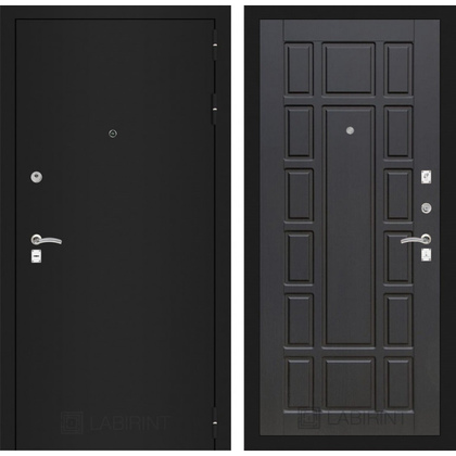 Дверь Лабиринт Classic 12 (Шагрень черная / Венге)